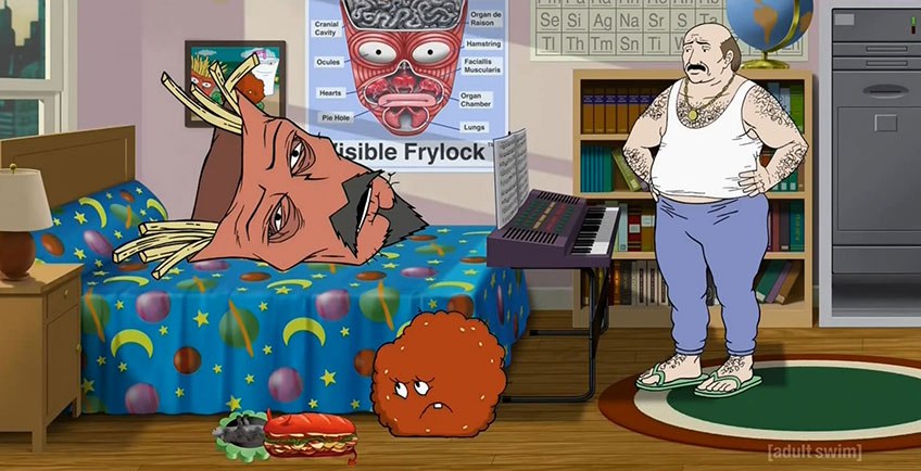 ПРОЩАЙ, AQUA TEEN HUNGER FORCE: КАК ЗАКОНЧИЛАСЬ ЛЕГЕНДА (by 2x2tv.ru)

Культовый сериал о говорящих картошке фри, молочном коктейле и куске фарша закончился: [adult swim] выпустил самый последний эпиз...