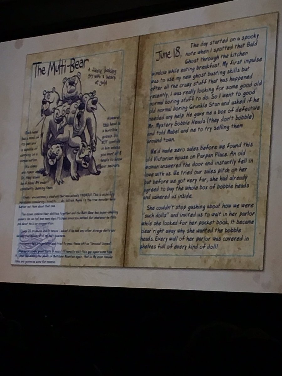 Дневник по ГФ разлетелся в штатах, как горячие пирожки, поэтому, как и следовало ожидать, скоро в продажу поступит лимитированная версия книги с более потрёпанными страницами, моноклем и страницами с...