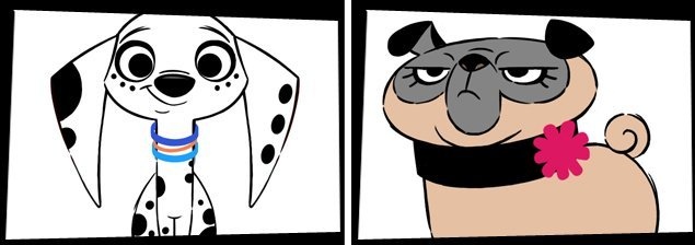 Новые кадры из грядущего мультсериала 101 Dalmatian Street.
 
Главные роли двух старших щенят исполнят Джош Бренер и Микаэла Дитц. В озвучке приняло участие 43 человека, которые исполнили 106 ролей....