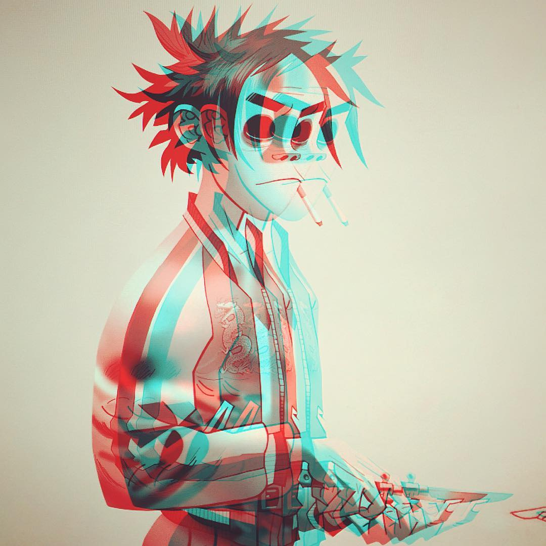 Джейми Хьюлетт тизерит новые дизайны участников группы Gorillaz у себя в Инстаграме. В этом году должен выйти их новый альбом....