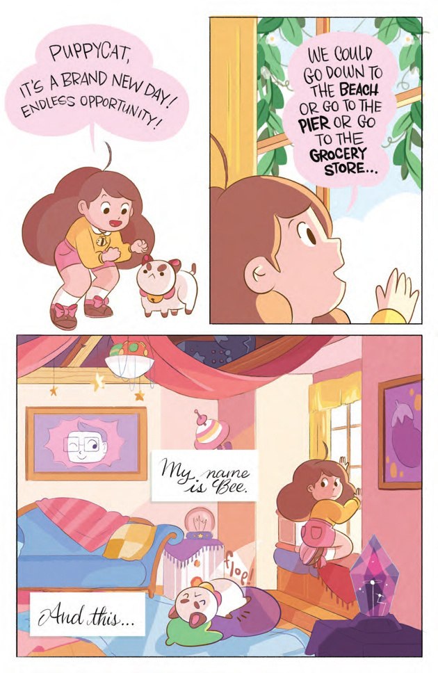 Первый выпуск комикса по Bee and PuppyCat уже на прилавках Америки, кстати. Насчёт диджитал-версии не знаем....