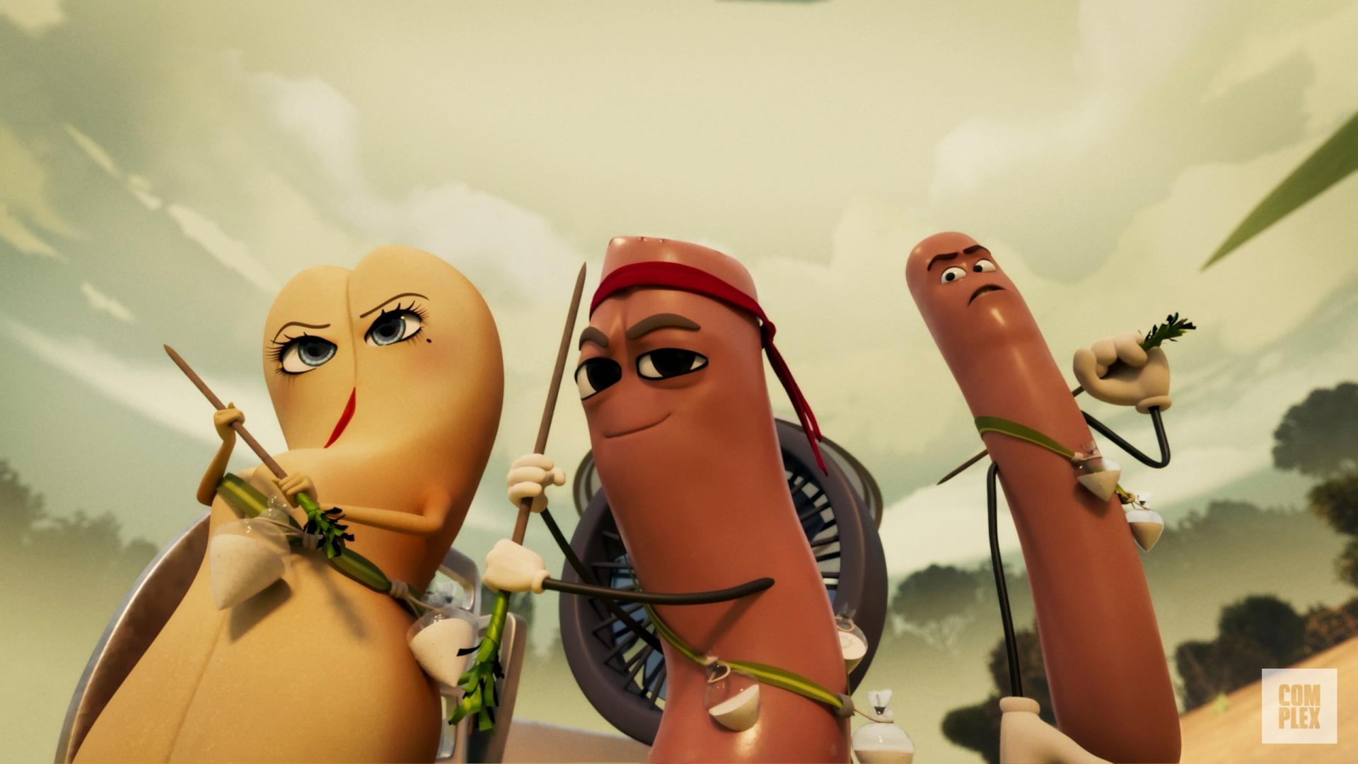 Первые кадры из мультсериала по "Sausage Party". Премьера состоится 11 июля....