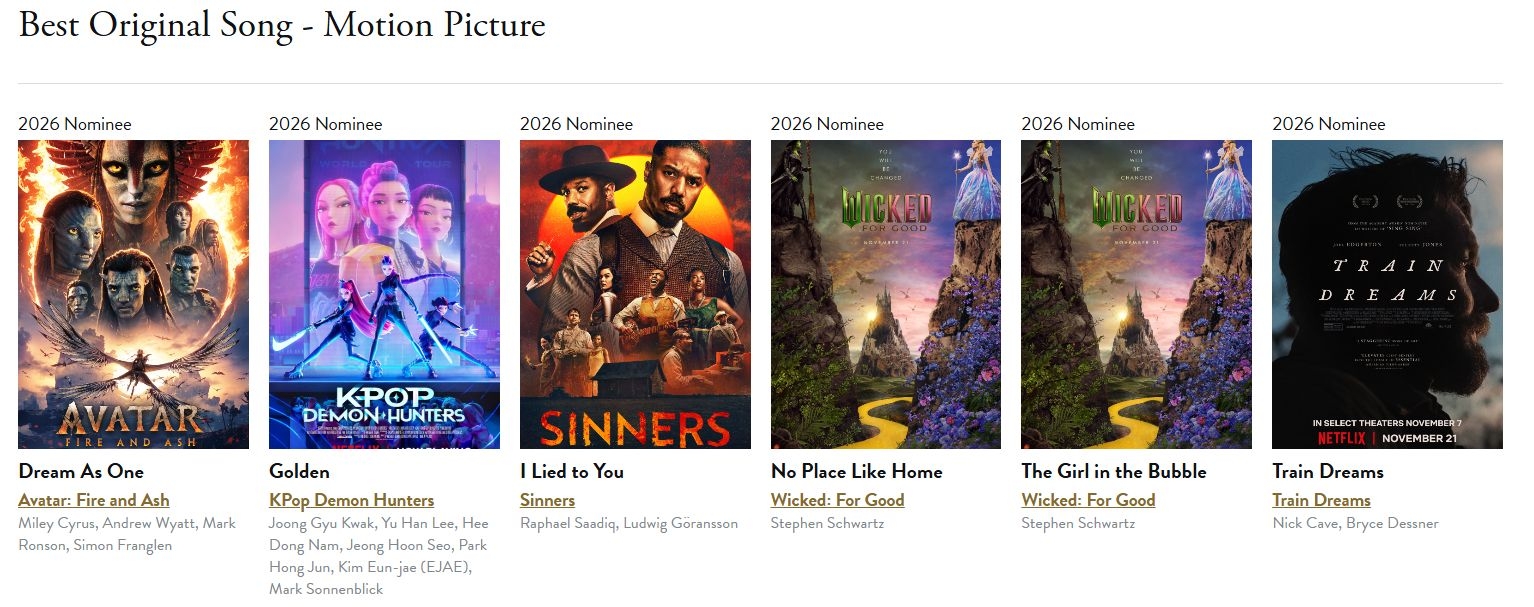 Объявлены номинанты "Золотой Глобус"