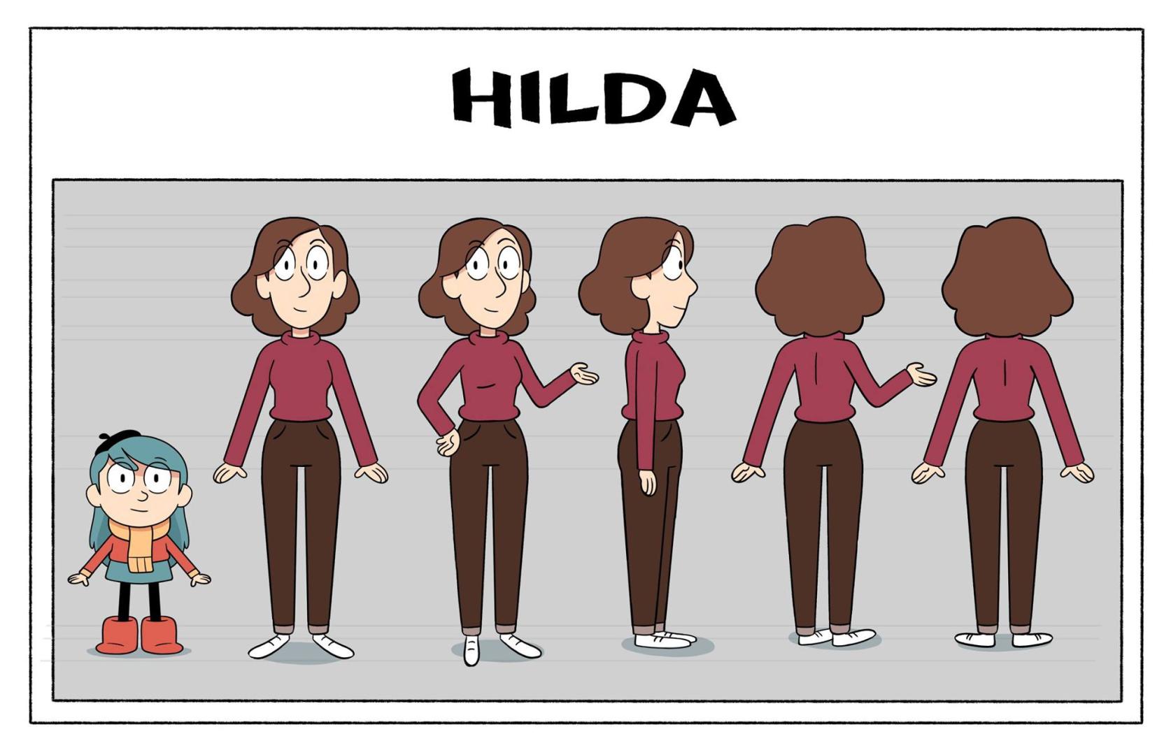 Первые рабочие материалы к сериалу "Hilda" по мотивам одноимённого комикса....